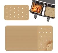 200 Pack Air Fryer Parchment Sheets, 5.5 x 8 Inches Non-Stick Perforated Baking Liners Compatible with Ninja AF300UK/AF400UK, Oven & Microwave Safe