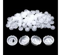200 Pack Glue Holder for Lash Extensions, Eyelashes Extension Volume Lashes Fan Blossom Cups, Lash Glue Flower Cups Glue Cup Eyelash Extension Glue Holder Lash Glue Tray for Lash Extension Supplies