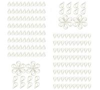 200-Pack Gold Paper Clips, Premium Metal Water Drop Design, Small Teardrop Paperclips for Organizing Documents, Photos, Notes - for Office, School, Home Use - 16x25mm