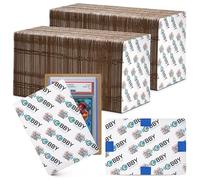 200 Pack Graded Trading Card Shipping Protector by Hobby Armor, 4" x 6" with Rounded Corners, Vibrant Multi-Color Card Protector to Guard Cards from Dings, Premium Cardboard Slab Shipping Supplies