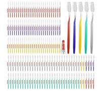 200 Pack Hotel Toothbrush with Toothpaste Set, Individually Wrapped Disposable Toothbrush Bulk, Manual Soft Bristle Toothbrushes Multipack for Hotel Homeless Guests (5 Colours)