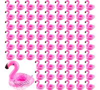 200 Pack Inflatable Flamingo Drink Holder Pink Flamingo Drink Floats Flamingos Floating Holder Cup Coasters for Hot Tub Summer Beach Swim Pool Party