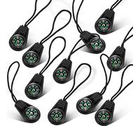 200 Pack Mini Survival Compass Outdoor Camping Hiking Pocket Compass Mini Compass for Paracord Bracelet Necklace Key Chain Outdoor Activities Accessory