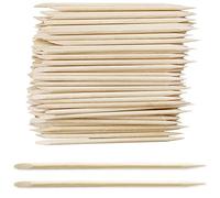 200 Pack Orange Wood Nail Sticks, Cuticle Pusher,orange Sticks for Nails,Nail Etching tool,Double Heads Multi Functional Cuticle Pusher Remover Nail Cleaning, Manicure Pedicure tool