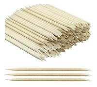 200 Pack Orange Wood Nail Sticks, Double Heads Multi Functional Cuticle Pusher Remover Nail Cleaning, Manicure Pedicure Tool