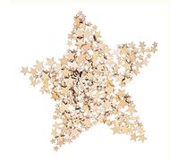 200 Pack Star Embellishment Wooden Star Table Scatter Craft Supplies Mixed Size Wood Star Cutout Shape Wooden Slices Wood Slices Large With 4 Sizes 10/12/15/20mm For Crafts