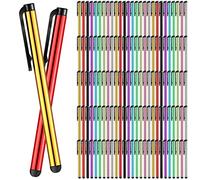 200 Pack Stylus Pens for Touch Screens Capacitive Touch Screen Stylus High Sensitivity Metal Tablet Pen Universal Fine Point Phone Stylus Phone Pen for Universal Touch Screens Devices Tablet, 10 Color