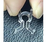 200 Pack Transparent Plastic Sample Clips for Laboratory Use - Assorted Colors and Sizes, for Accurate Positioning(Black row clip)