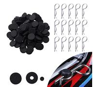 200-Pack Universal RC Body Clips Pins & Foam Body Washers for All 1/10 1/12 Scale Traxxas Redcat Axial SCX10 Losi HPI HSP Exceed RC Car Parts Truck Buggy Shell Replacement (Silver)