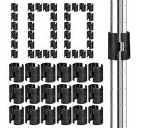 200 Pack Wire Shelving Shelf Lock Clips, 1 Inch Wire Shelf Clips for Post Shelving, Shelving Sleeves Replacements for Wire Shelving System (100 Pairs)
