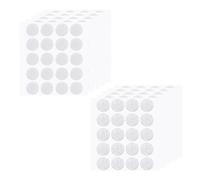 200 Pairs Hook and Loop Dots - 20mm Self-Adhesive Fastening Tape with Double-Sided Backing, Round White Sticky Pads for School, Home & Office Organization