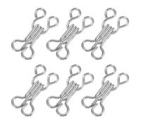 200 Pairs Metal Collar Hook Buttons for Windbreakers and Scarves | Smooth Metal Finish, Easy Sewing Installation, Silver Hardware for Casual Repair and Boutique Use