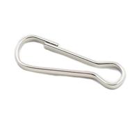 200 Pcs - 1/2" 12mm Spring Hooks Metal Purse Snap Clip Lanyard Package Zipper Pull ID Card Key Chain Nickel