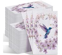 200 Pcs 13x15 Inch Large Bird Party Napkins, 2-Ply Soft Absorbent Disposable Dinner Napkins for Wedding Birthday Party, Garden Party Tea Party, Baby Shower, Birds Home Dining Table Decor