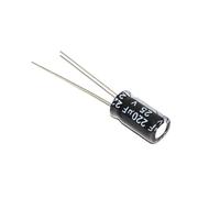 200 PCS 25V 220UF High frequency low resistance Electrolytic Capacitors Size:6 * 12