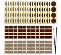 200 Pcs/50 Sheets Match Striker Stickers Match Striker Paper Strike Anywhere Matches Adhesive Match Striker Strips Match Striker,for Candle DIY Projects, Craft Accessories and Camping