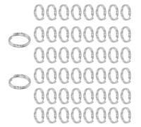 200 PCS 8mm/10mm/12mm Metal Split Ring Small Key Chain Ring Part for Keys Organization Connecting Clasps Charms Links and Ornament Crafts, Silver (12MM 200PCS)