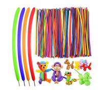 200 Pcs Assorted Modelling Balloons Long Twisting Natural Latex Balloons