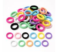 200 Pcs Baby Hair Bands - Soft Seamless Elastic Hair Bobbles for Girls, Toddlers & Infants - 9 Assorted Candy Colours - Comfortable Cotton Hair Ties for Kids & Women - Daily Use