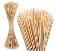 200 PCS Bamboo Marshmallow Roasting Sticks, Smores Skewers for Fire Pit, Proper Long 40 CM Heavy Duty 4mm Thick Wooden Smores Sticks for Open Fire Pits Roaster Barbecue Hot Dog Camping Kebab Sausage