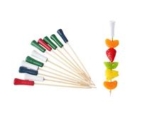 200 Pcs Bamboo Toothpicks for Appetizers 4.7 Inch Cocktail Picks Golf Themed Tee Toothpicks Disposable Fruit Sandwich Toothpick for Drinks/Desserts/Charcuterie/Wedding Party