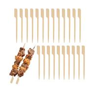 200 Pcs Bamboo Wooden Skewers, 9cm,Natural Wood Color, Skewer