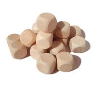 200 Pcs Blank Wooden Dice 16mm Unfinished Square Blocks for DIY Craft Projects
