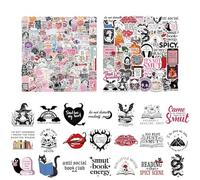 200 PCS Book Stickers for Kindle - Bookish Sticker, Reading Stickers, Romantic Reading Decals - Cute Vinyl Water Stickers for Laptops, E-Book Readers, Water Bottles & Scrapbooks
