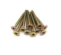 200 Pcs Box of Wood Screws 6mm x 60mm Double Countersunk Premium Easy Drive Woodscrews