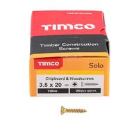 200 Pcs Box of Wood Screws Double Countersunk General Purpose (3.5mm x 20mm)