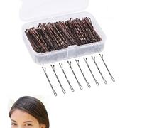 200 PCS Brown Bobby Pins, Hair Clips,Hair Grips for Women Hair Styling Pins