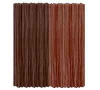 200 Pcs Brown Pipe Cleaners Craft, 2 Colors 11.8 inch Long Chenille Stems Bulk, Thick Fuzzy Pipe Cleaners for DIY Art Craft Project Supplies, Decorations and Gift (6 mm x 30 cm)