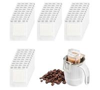 200 Pcs Bulk Coffee Filter Bags, Disposable Hanging Ear Paper Filters for Pour Over, Food Grade Single Serve Brewing Bags for Most Cups, Ideal for Travel, Camping, Office, Home Use (White)