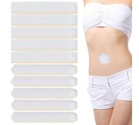 200 Pcs Castor Oil Belly Button Patch, Disposable Castor Oil Patches Belly Button, Self-Adhesive Organic Cotton, Portable, Highly Absorbent, Leak-Proof