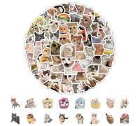200 Pcs Cat Stickers, Stickers Aesthetic, Kawaii Animal Sticker for Scrapbook Diary Phone, Funny Meme Sticker, Teen Decor Gifts