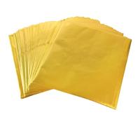 200 PCS Chocolate Bar Wrappers Gold Foil Sheets, Smooth Shiny Candy Packaging Paper for Parties, Gifts, Birthdays, Weddings and Holiday Events, Trimmable for Various Chocolate Sizes