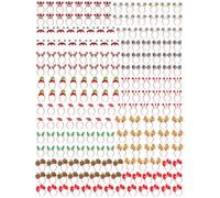 200 PCS Christmas Headbands, Santa Hat Elf Reindeer Headbands Bulk Various Design Headwears for Christmas Party Favors, Christmas Party Supplies Decorations Accessories