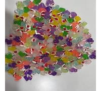 200 Pcs Christmas Mini Resin Ducks Luminous Tiny Plastic Duck Animals Glow in The Dark Ducks for Hiding Game Christmas Decor Party Favors Fillers Dollhouse Micro Garden Landscape Decorations