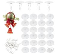 200 Pcs Clear Adhesive Ceiling Hooks With 200 Pcs Flagpole Clips, No Drilling Removable Hanging, Hanging Decorations Hooks For Festival Wedding Birthday Party Christams Ceilings Balloon Decorations