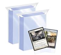 200 Pcs Clear Card Sleeves, Penny Sleeves, Standard Size Trading Card Sleeves, Ultra-Clear Cards Protector Fit for MTG, Football, Sports, Game Cards, 66 x 91 mm