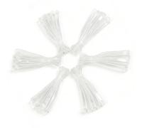 200 PCS Clear Elastic Hair Bands, Large Heavy Duty TPU Rubber Bands for Balloon Arch & Office, 200x5mm (Perimeter X Width), Transparent Elastics for Crafters and Home Organizers
