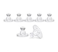 200 Pcs Clear Silicone Earring Backs for Studs - Soft Plastic Safety Back Stoppers, Secure Anti-Loss Replacement Earring Stopper for Women