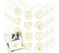 200 Pcs Clear Wedding Stickers - 1.5 Inch Gold Foiled 'You're Invited' & 'Save The Date' Envelope Seal Stickers