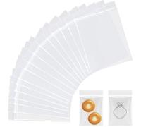 200 Pcs Clear Zip Lock Bags, 6x9 cm Thickening Resealable Grip Seal Bags for Food Storage Jewellery Medicine Coins Small Tools