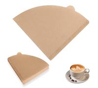 200 Pcs Coffee Filter Papers, Disposable Coffee Filters Compatible with Dripper Unbleached Filter Paper Cone for Machines Pour Over Dripper Coffee-Makers (1-4 Cups)