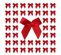 200 Pcs Colorful Bows Satins Ribbon Bowknot Decoration Handwork Flower Supplies for Gift Wrap Decoration Small Colourful Bows Scrapbooking Childrens
