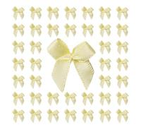 200 Pcs Colorful Bows Satins Ribbon Bowknot Decoration Handwork Flower Supplies for Gift Wrap Decoration Small Colourful Bows Scrapbooking Childrens