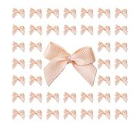 200 Pcs Colorful Bows Satins Ribbon Bowknot Decoration Handwork Flower Supplies for Gift Wrap Decoration Small Colourful Bows Scrapbooking Childrens