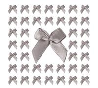 200 Pcs Colorful Bows Satins Ribbon Bowknot Decoration Handwork Flower Supplies for Gift Wrap Decoration Small Colourful Bows Scrapbooking Childrens