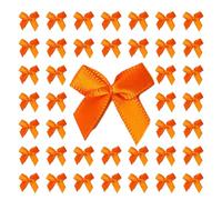 200 Pcs Colorful Bows Satins Ribbon Bowknot Decoration Handwork Flower Supplies for Gift Wrap Decoration Small Colourful Bows Scrapbooking Childrens